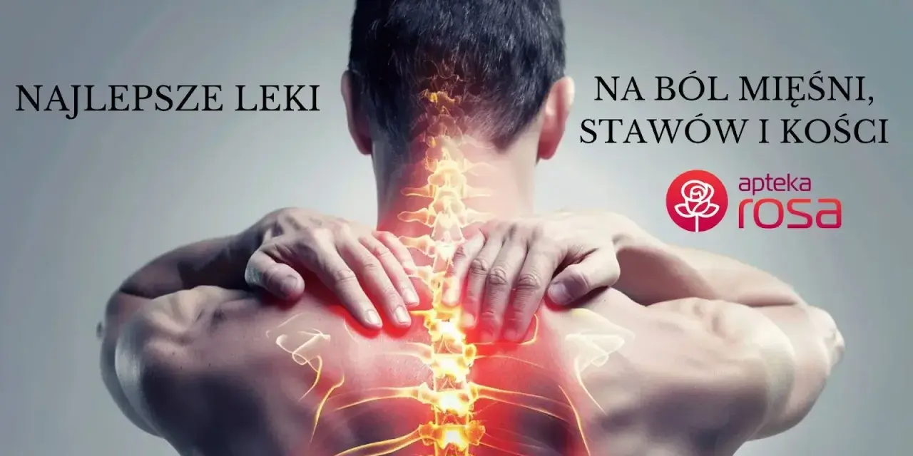 Mężczyzna z bólem kręgosłupa, mięśni i stawów. Najlepsze leki na ból, np. emoxen, dostępne w aptece Rosa.