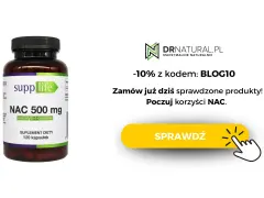 Suplement diety NAC 500 mg od Supplife. Zamów już dziś i poczuj korzyści NAC. Sprawdź!