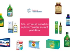 Różne rodzaje tranu dla dzieci i dorosłych, w tym Moller's, Lysi, GAL, Nordic Naturals. Analiza produktów.