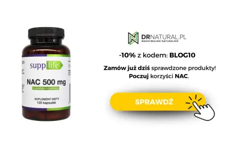 Suplement diety NAC 500 mg od Supplife. Zamów już dziś i poczuj korzyści NAC. Sprawdź!