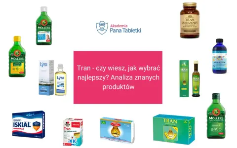 Różne rodzaje tranu dla dzieci i dorosłych, w tym Moller's, Lysi, GAL, Nordic Naturals. Analiza produktów.