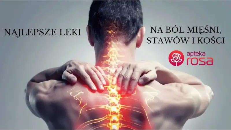 Mężczyzna z bólem kręgosłupa, mięśni i stawów. Najlepsze leki na ból, np. emoxen, dostępne w aptece Rosa.